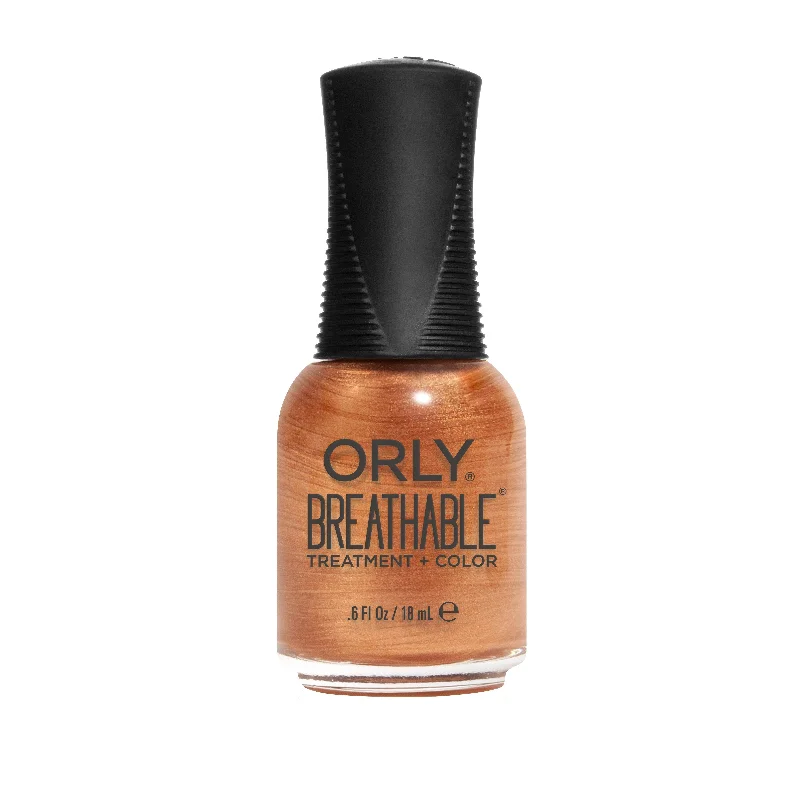 nail polish polka sunrise-Orly Nail Lacquer Breathable - Golden Girl - #2060012