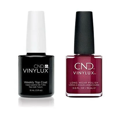 nail polish leather sleet-CND - Vinylux Topcoat & Rebellious Ruby 0.5 oz - #330