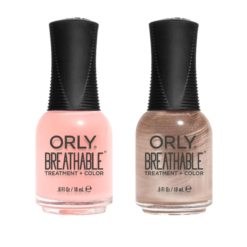 nail polish tweed ice-Orly - Breathable Combo - You're A Doll & Rearview