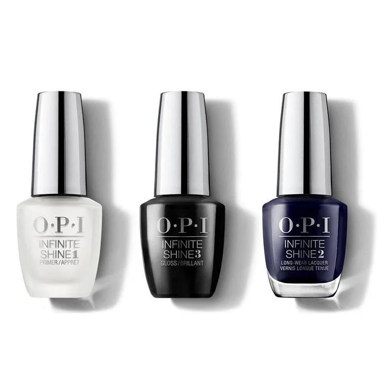 nail polish throne flannel-OPI - Infinite Shine Combo - Base, Top & March In Uniform 0.5 oz - #ISHRK19