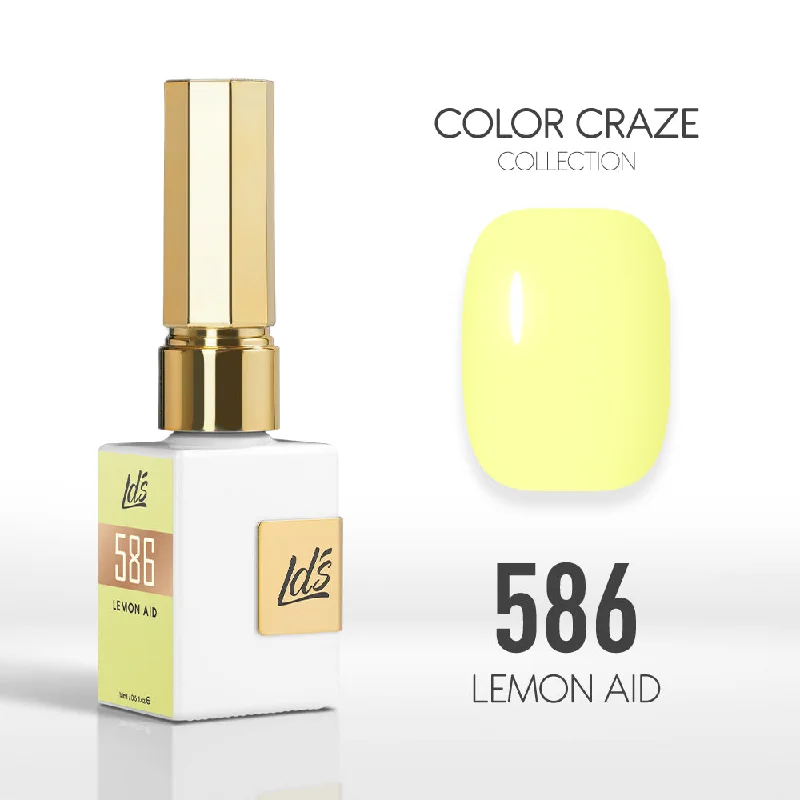 nail polish blind hue-LDS Color Craze Gel Nail Polish -  586 Lemon Aid - 0.5oz