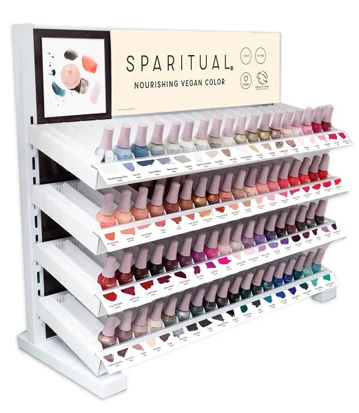 nail polish silk bow-SpaRitual 72 Shade Nourishing Vegan Color FULL Display