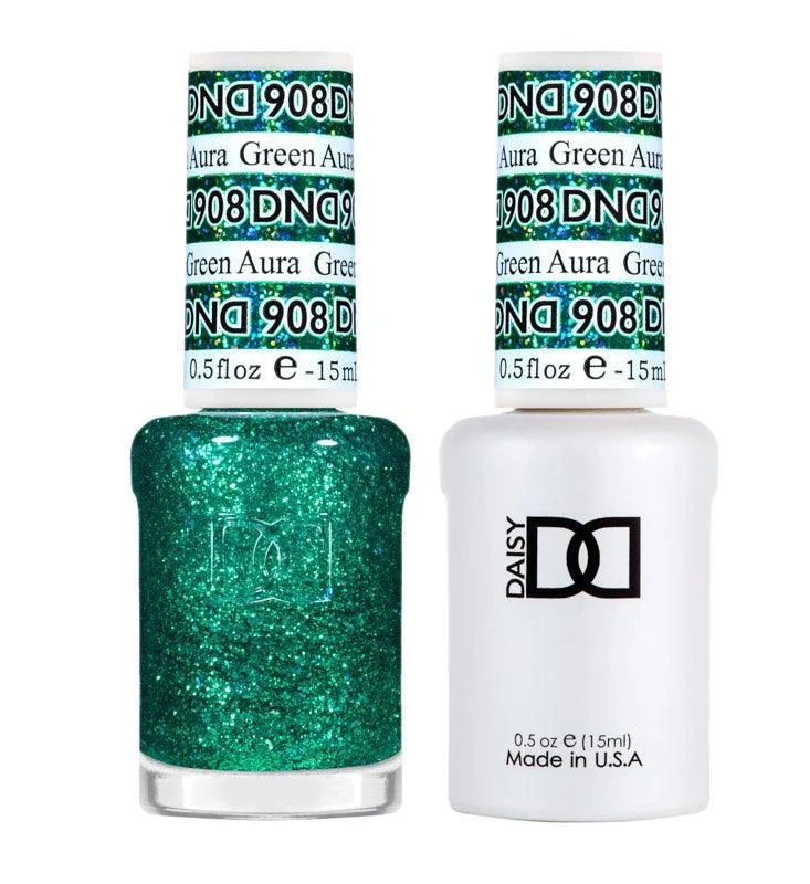 nail polish box tunnel-DND GEL 908 GREEN AURA