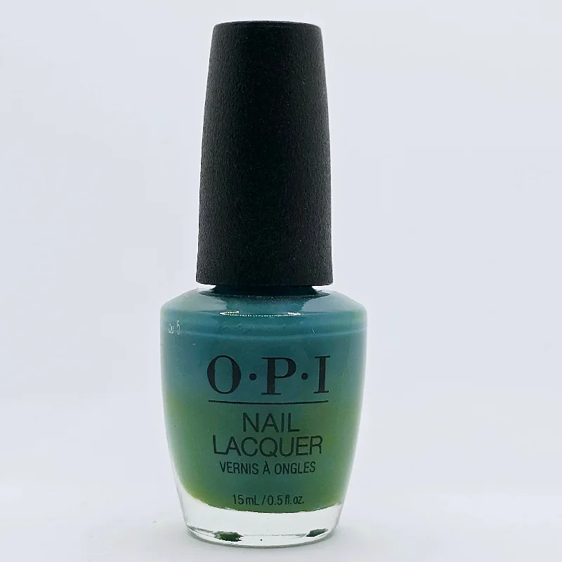 nail repair with UV gel-OPI NL G45 - TEAL ME MORE, TEEL ME MORE