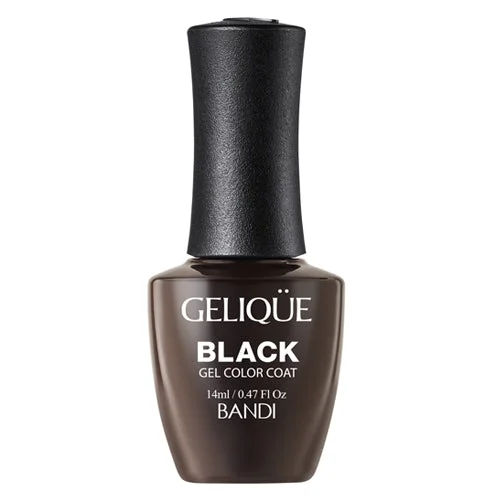 nail polish ruffle nib-Gelique - GSH944 Brown Black