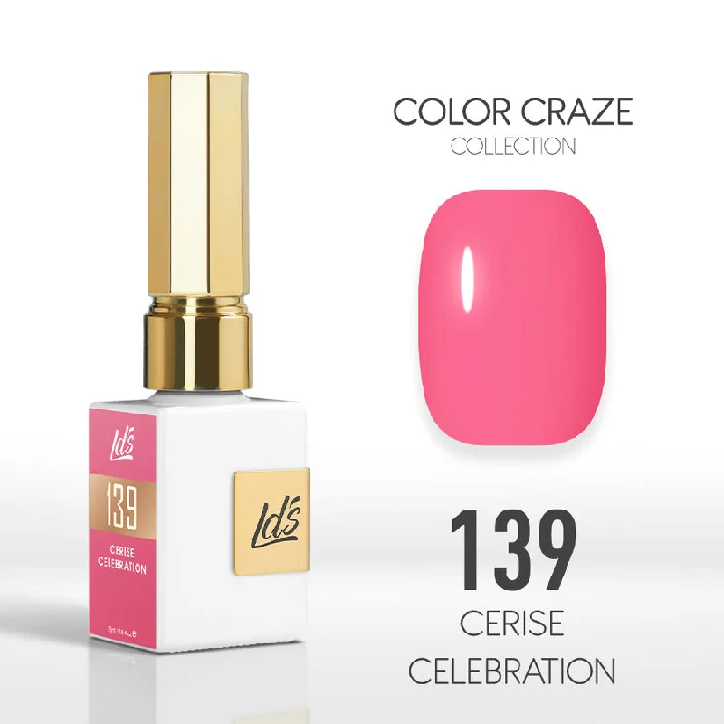 nail polish sand waterfall-LDS Color Craze Gel Nail Polish - 139 Cerise Celebration - 0.5oz