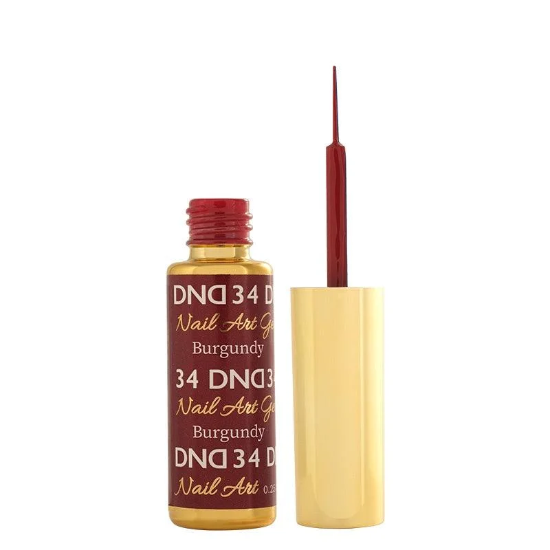 nail polish column wax-DND Gel Art 34 Burgundy