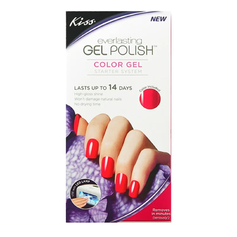 nail polish ledge cloud-KISS Everlasting Gel Polish Color Gel Starter System