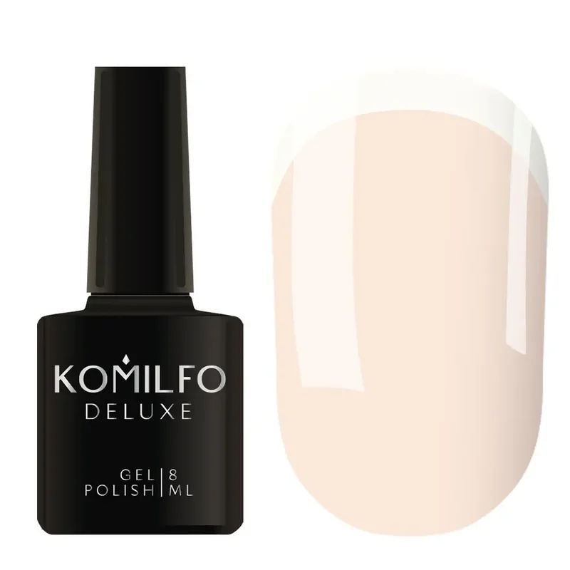 nail repair with top coat-Komilfo Gel Polish French Collection F003 8 ml