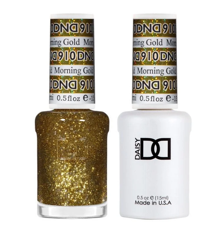 nail polish stemware gate-DND GEL 910 MORNING GOLD