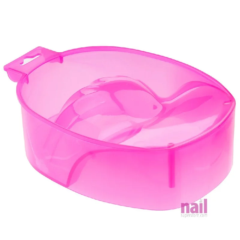 natural nail repair remedies-Acetone Resistant Manicure Bowl | Pink - Each