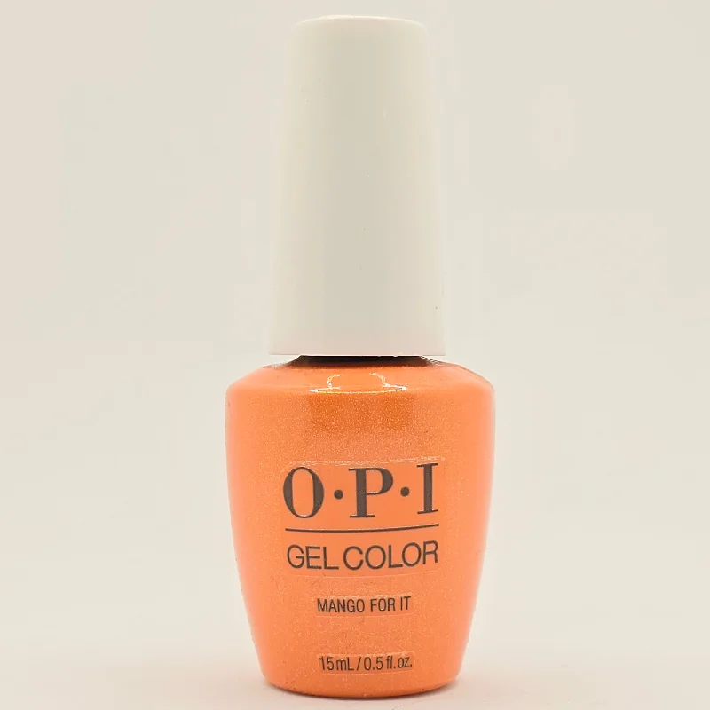 nail repair with nail fortifier-OPI Gel Colour GC B011 - MANGO FOR IT