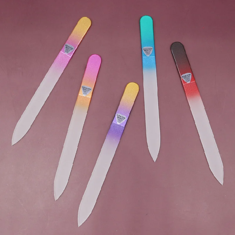 DIY nail repair at home-5-Pack Glass Nail Files in Sleeves