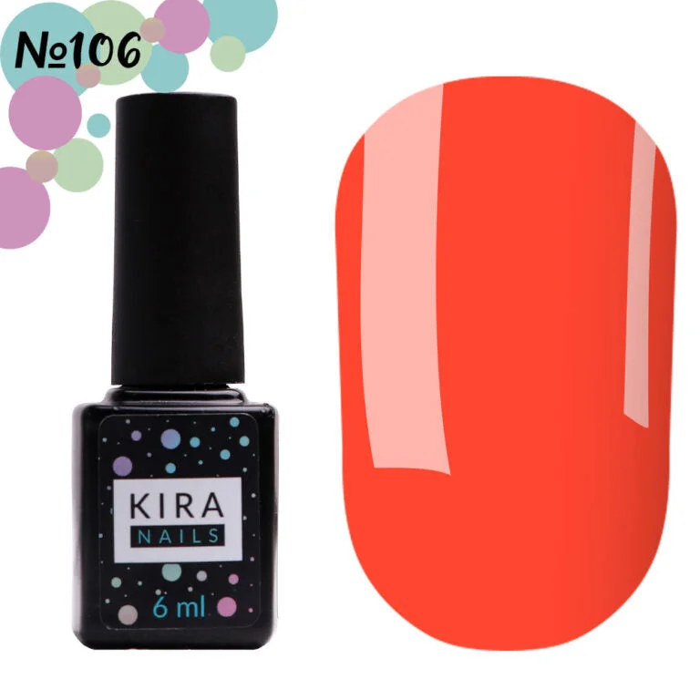 nail repair with nail strengthener-Kira Nails Gel Polish 106