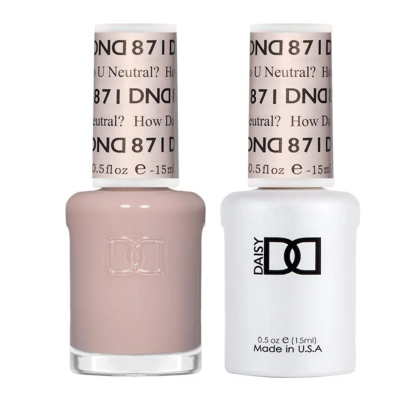 nail polish column wax-Dnd Gel 871 How Do U Neutral?