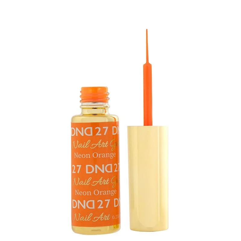 nail polish drawbridge legend-DND Gel Art 27 Neon Orange