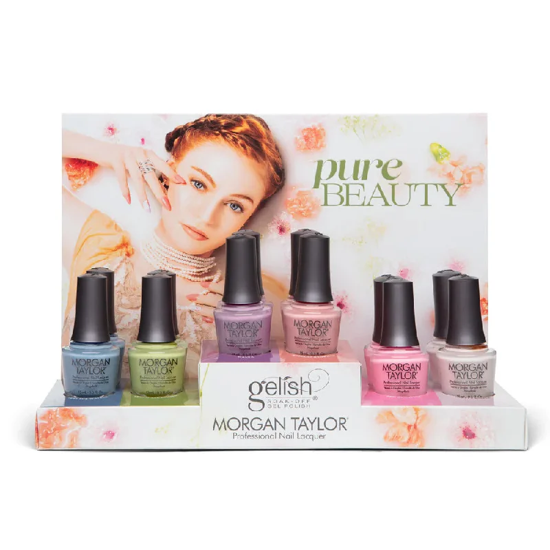 nail polish gloss hem-Morgan Taylor Pure Beauty 12 Piece Collection