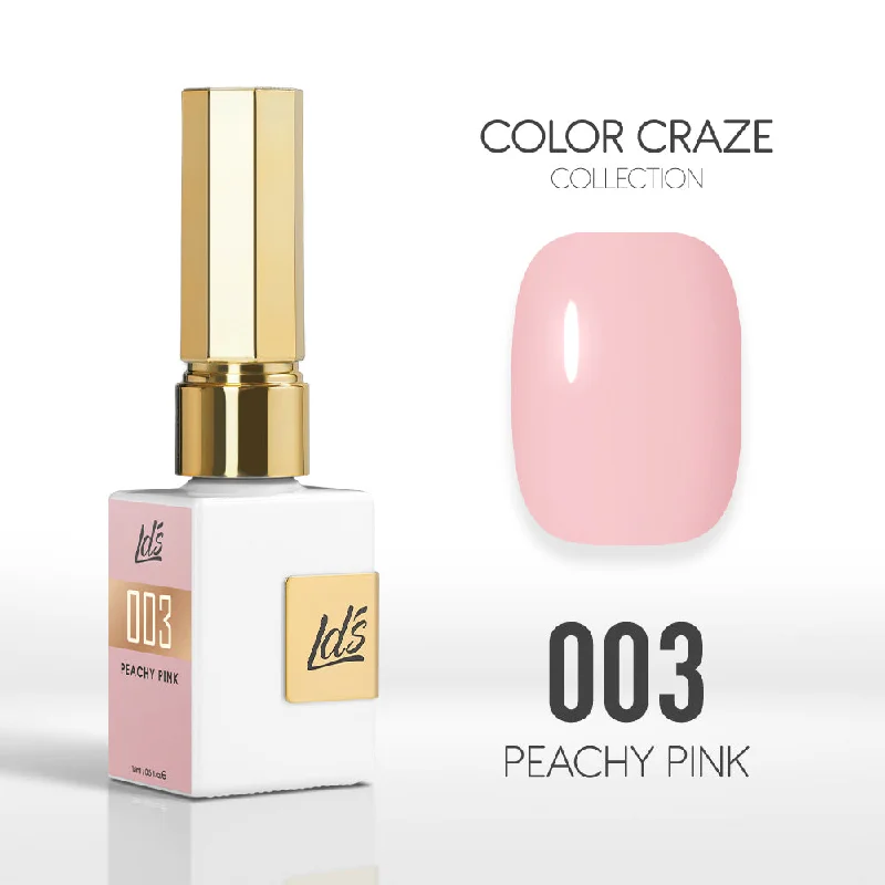 nail polish tone wick-LDS Color Craze Gel Nail Polish - 003 Peachy Pink - 0.5oz