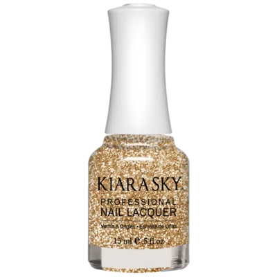 nail polish robe plaid-Kiara Sky All-In-One Nail Polish - N5025 CHAMPAGNE TOAST