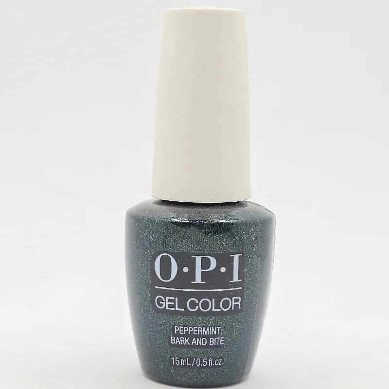 nail repair with nail wraps-OPI GEL COLOR - PEPPERMINT BARK AND BITE - HP Q01