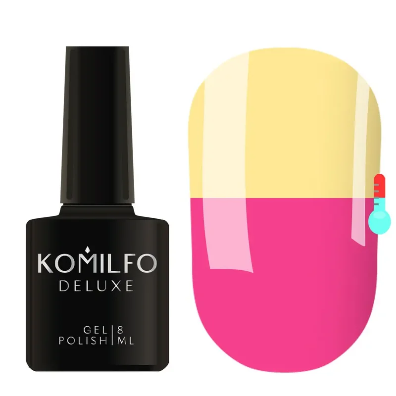 nail repair for nail care-Komilfo Gel Polish Deluxe Termo C015 8 ml