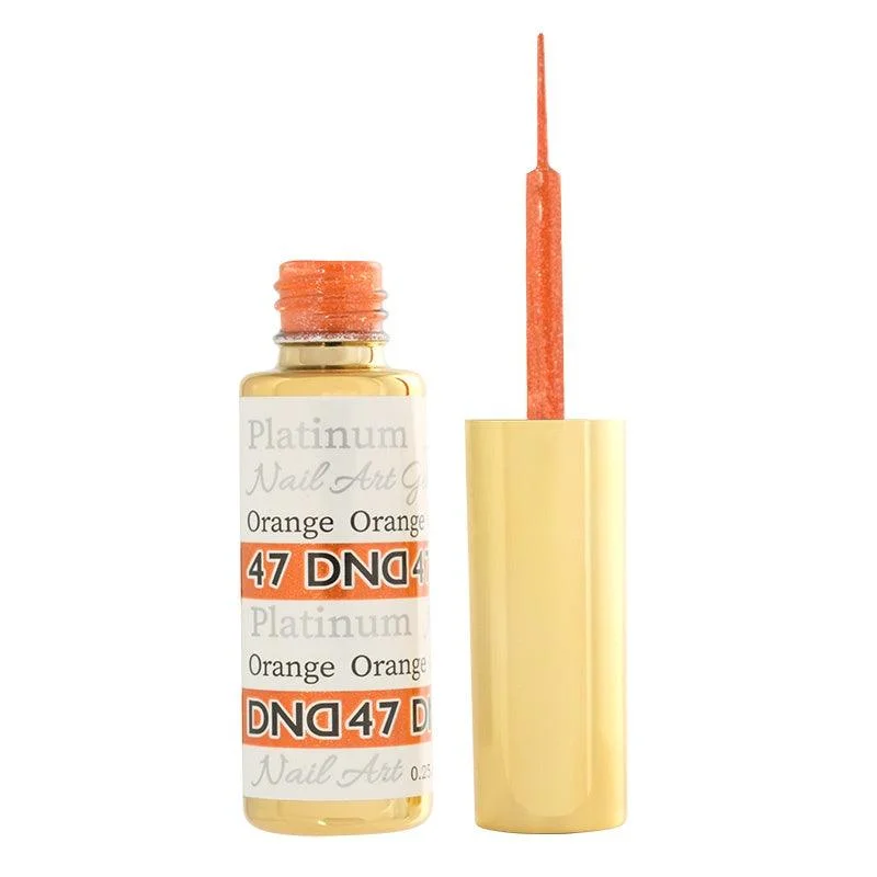 nail polish rampart compass-DND Gel Art 47 Orange