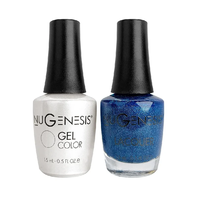 nail polish candle deck-Nugenesis Gel Duo - NU011 Blue Suede Shoes