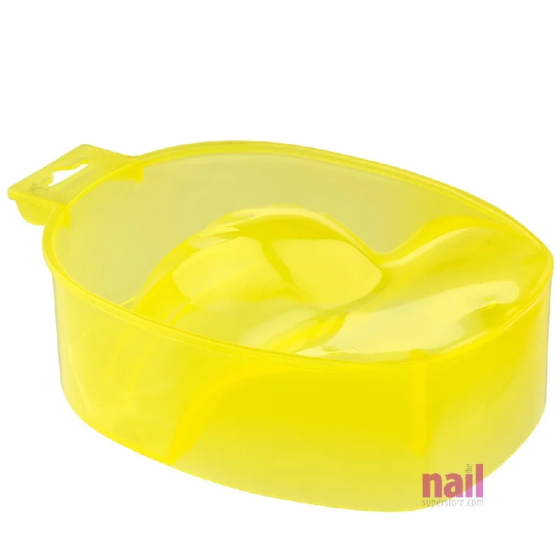 how to repair damaged nails-Acetone Resistant Manicure Bowl | Yellow - Each