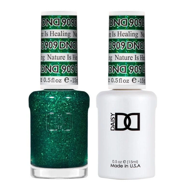 nail polish flagon keep-DND GEL 909 NATURE IS HEALING