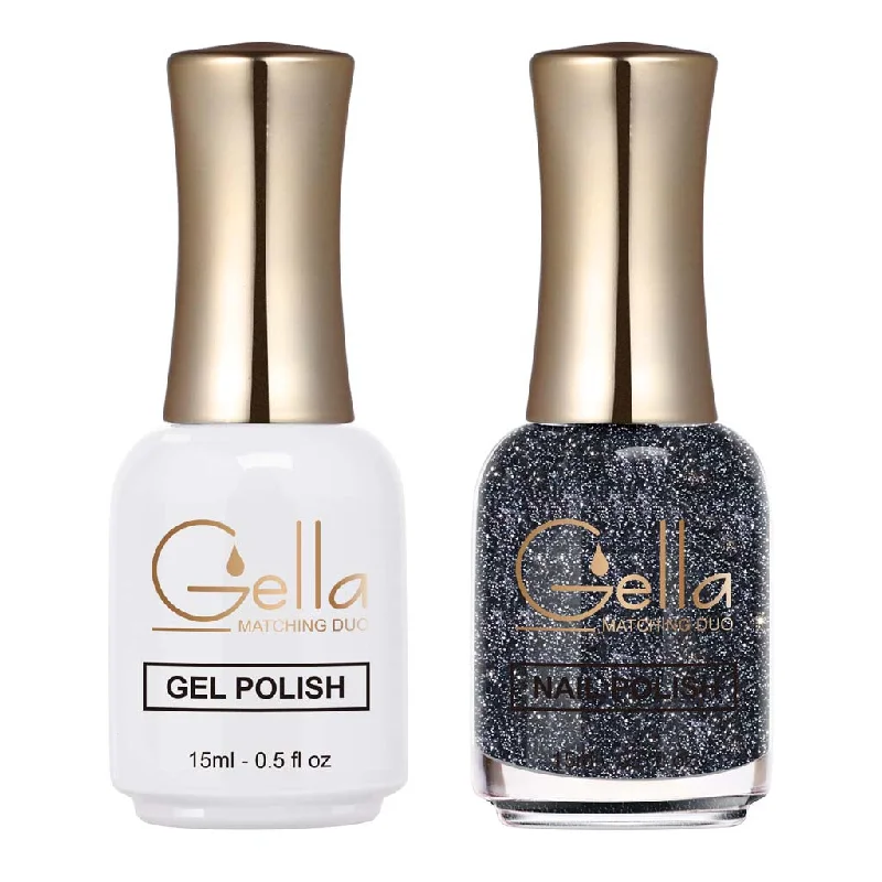 nail polish shingle hail-Reflective Matching Duo - GN161 Galaxy Black