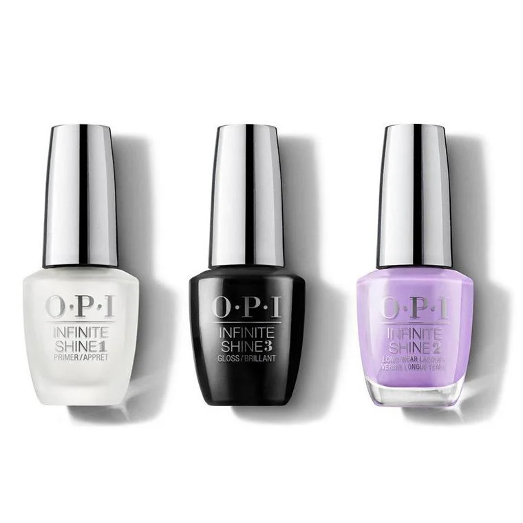 nail polish chiffon lightning-OPI - Infinite Shine Combo - Base, Top & Do You Lilac It - #ISLB29